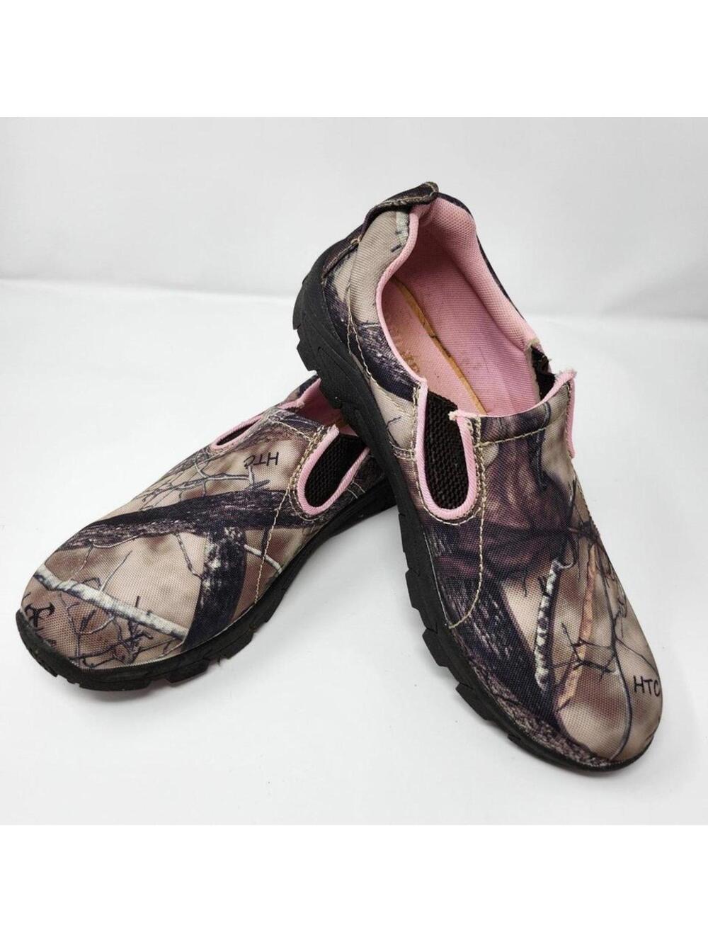 Redhead Camo Slip On Shoes Comfort Casual Loafers Pink Accent Women's 9